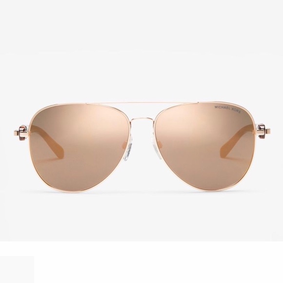 michael kors rose gold aviators